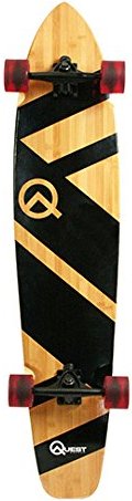 Quest 44-Inch Super Cruiser Artisan Bamboo Longboard Skateboard